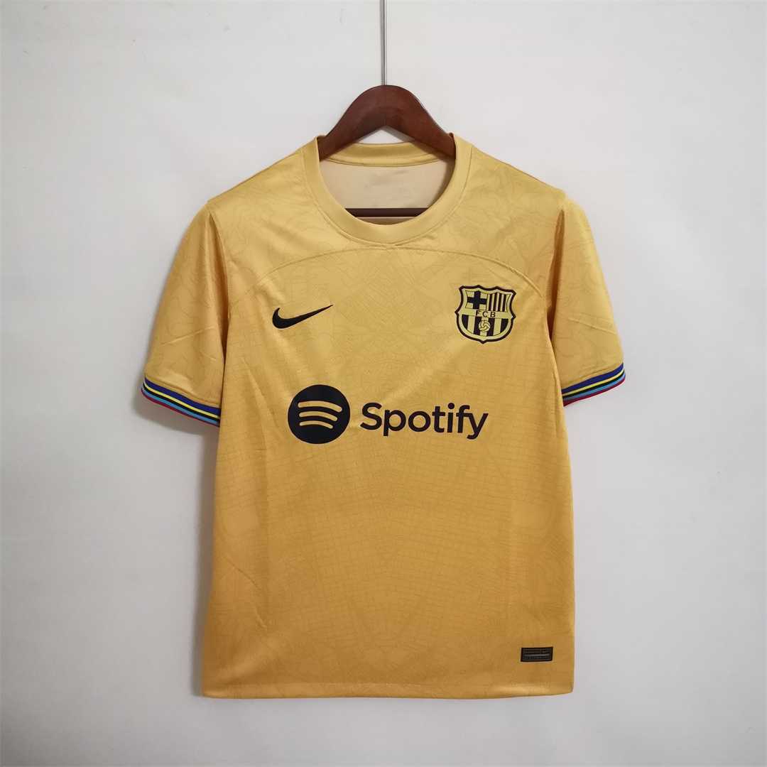 AAA Quality Barcelona 22/23 Away Gold Soccer Jersey